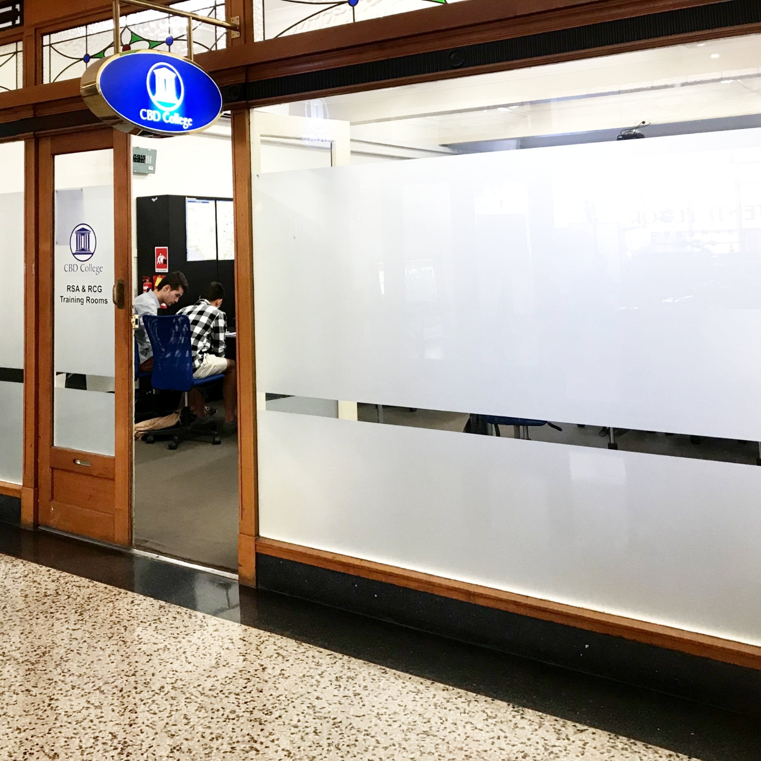 CBD college vinyl lettering - Signarama Sydney CBD South
