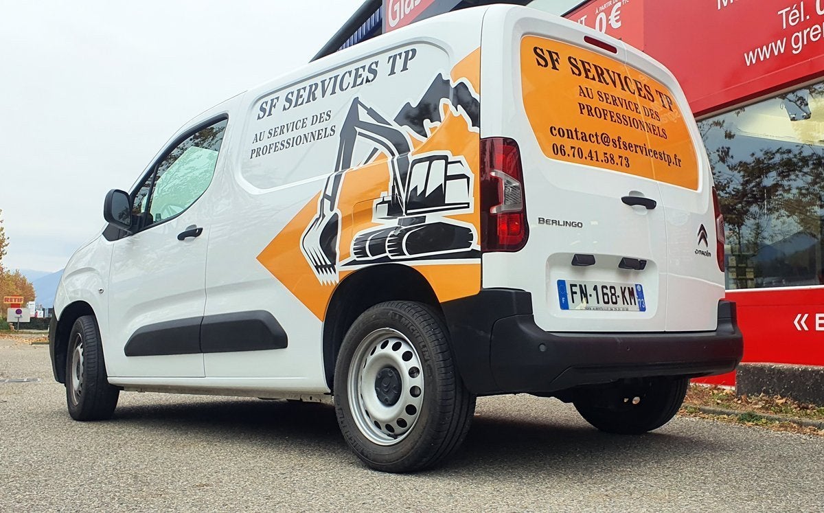 Marquage Berlingo - Semi-Covering - Adhésif Coulé - Lamination