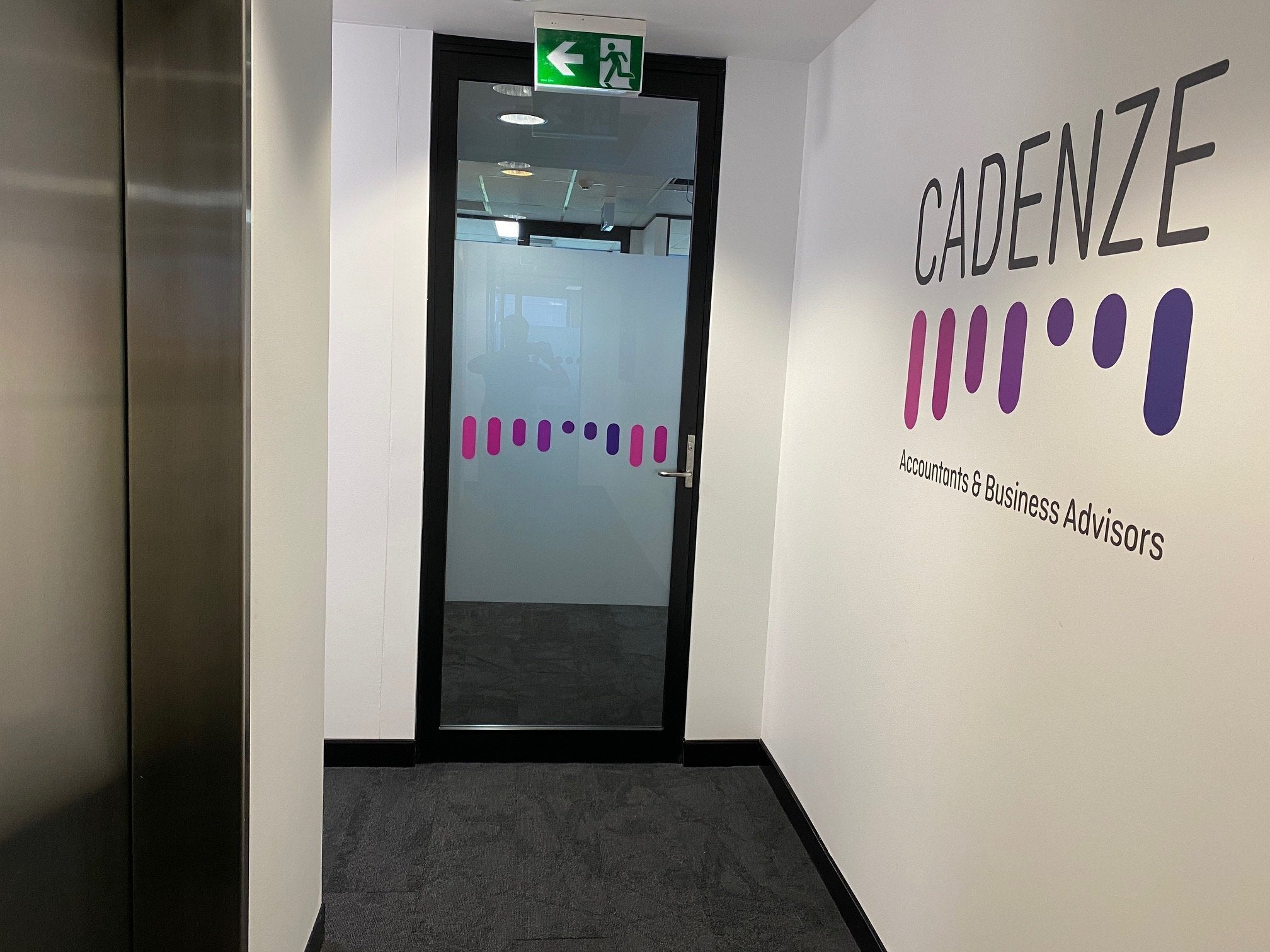Office window frosting and wall graphics for CADENZE