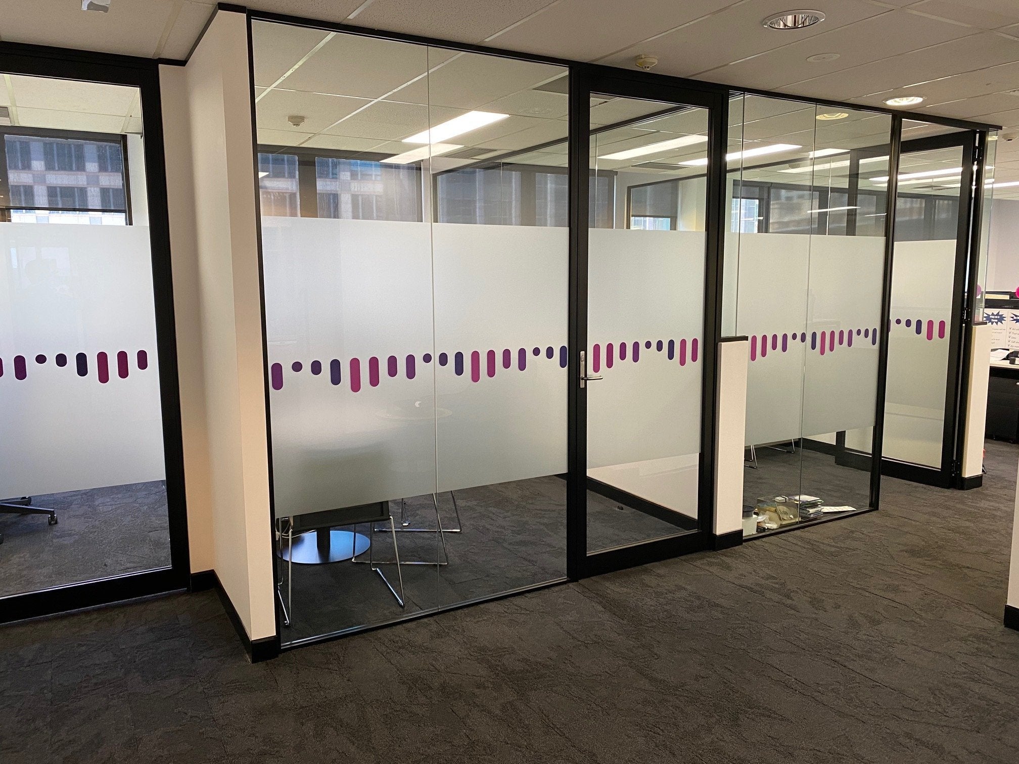 Office window frosting and wall graphics for CADENZE