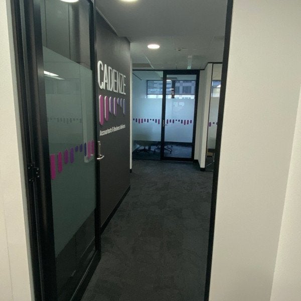 Office window frosting and wall graphics for CADENZE