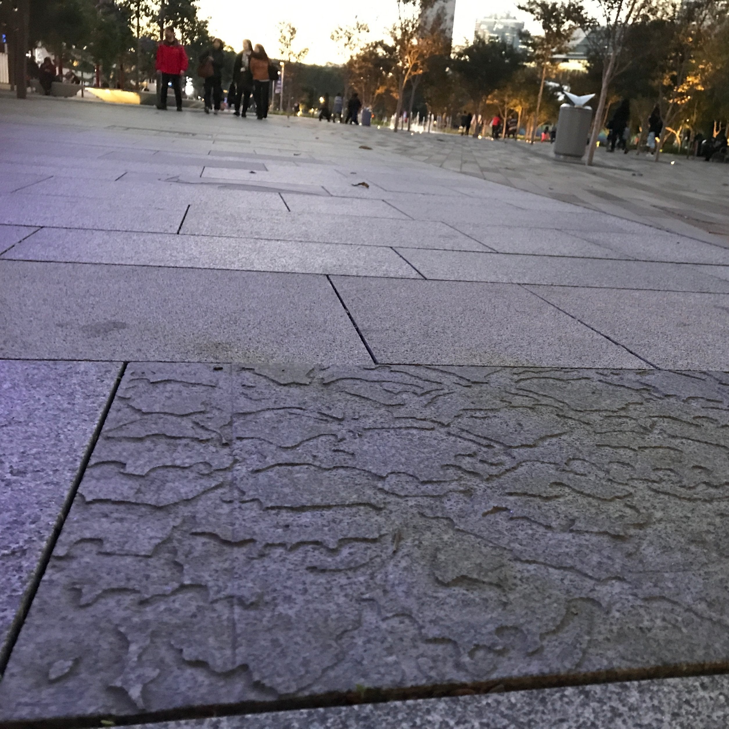 Sandblasted etched stone sign at Darling Harbour - Signarama Sydney CBD South