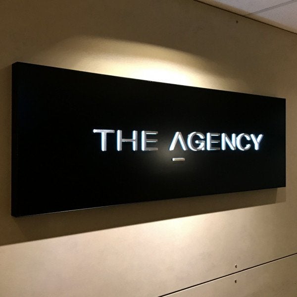The Agency Internal Lightbox, Acrylic - Signarama Sydney CBD South