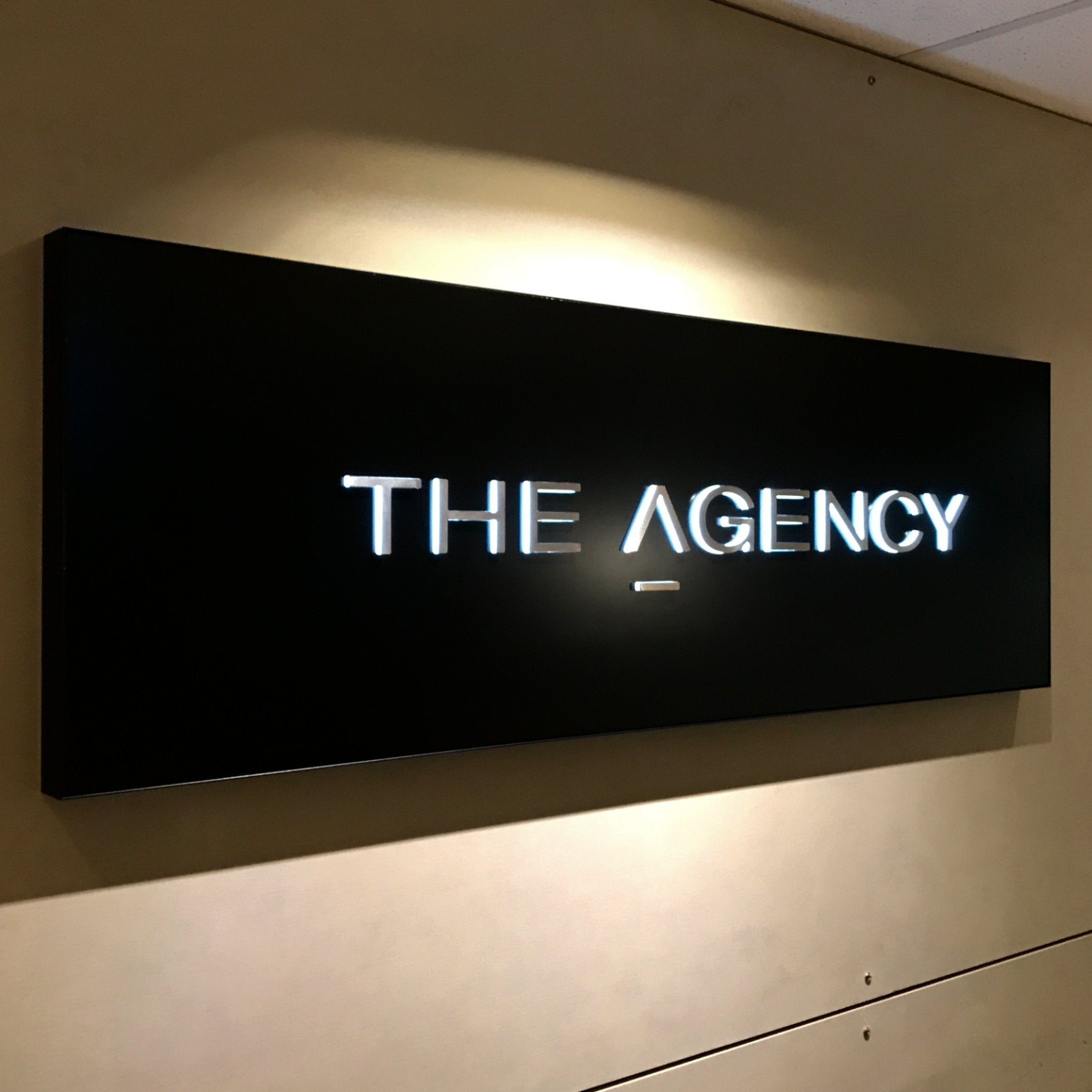 The Agency Internal Lightbox, Acrylic - Signarama Sydney CBD South