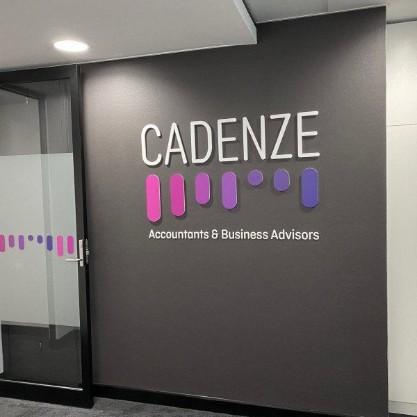Office window frosting and wall graphics for CADENZE