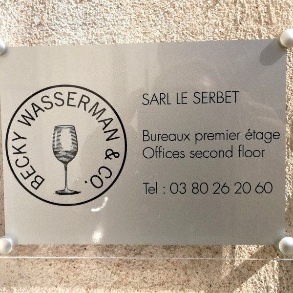 Plaque professionnelle