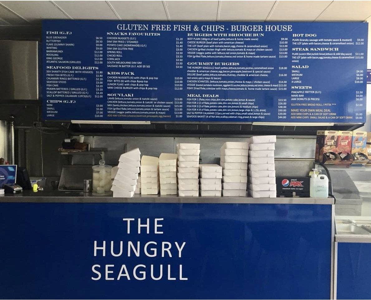 Shop Signage - The Hungry Seagull - Templestowe