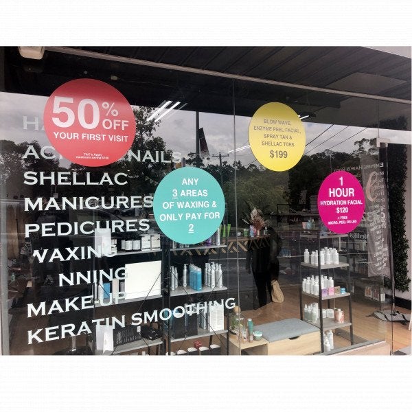 Window Graphics - Empire Hair & Body - Greensborough