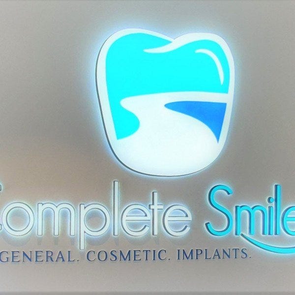 LED side and back lit halo letter reception sign