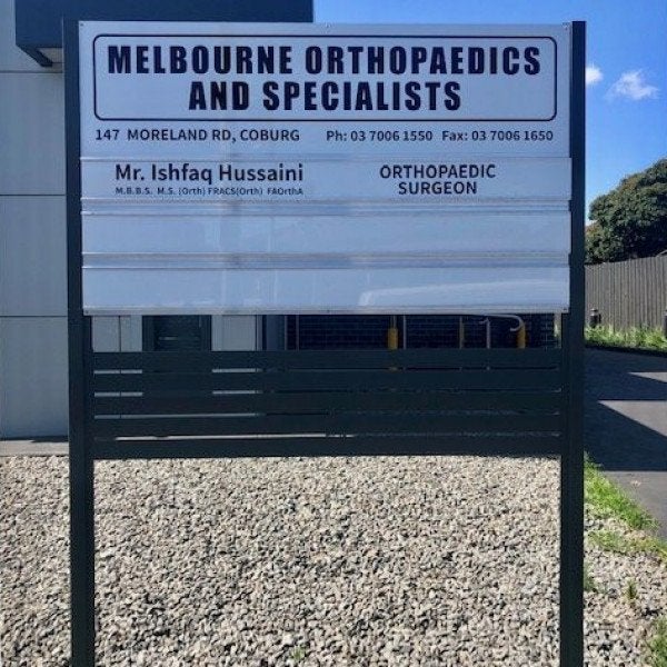 Directory Board - Melbourne Orthopaedics and Specialist - Coburg