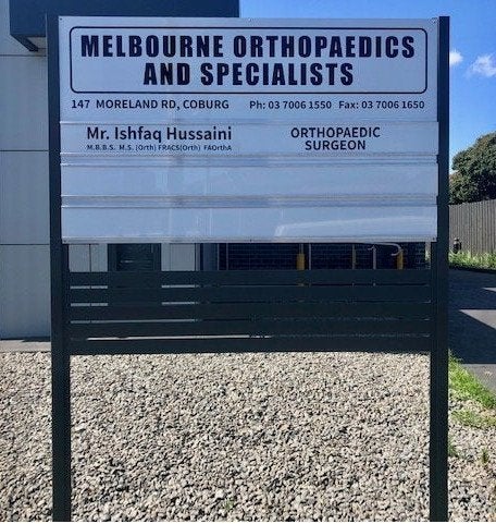 Directory Board - Melbourne Orthopaedics and Specialist - Coburg