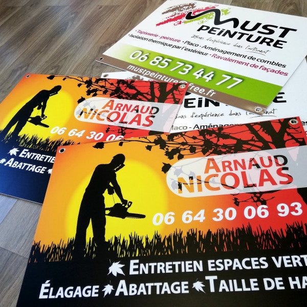 Panneau de chantier