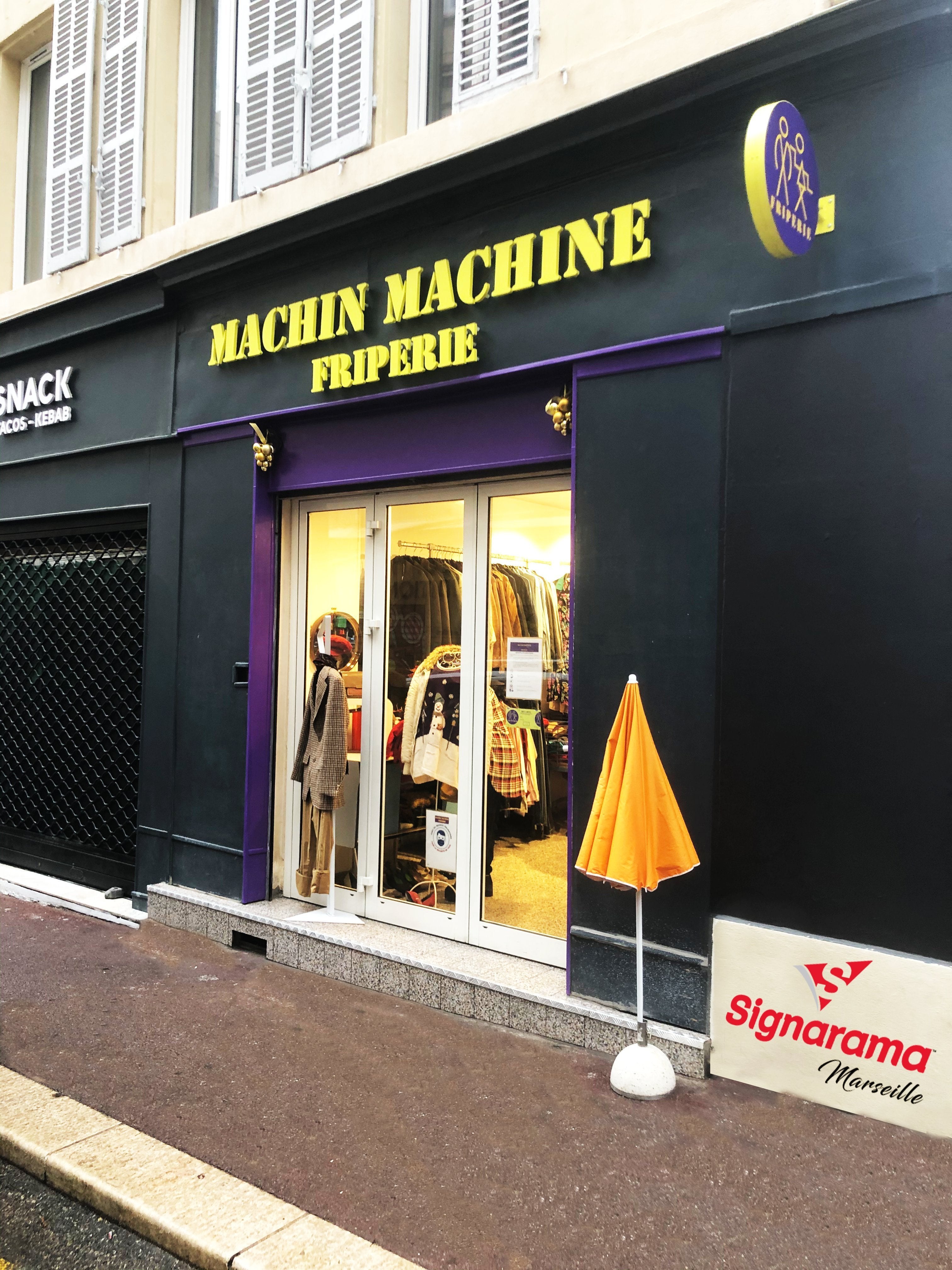 MACHIN MACHINE_MARSEILLE_ENSEIGNE LETTRES DECOUPEES