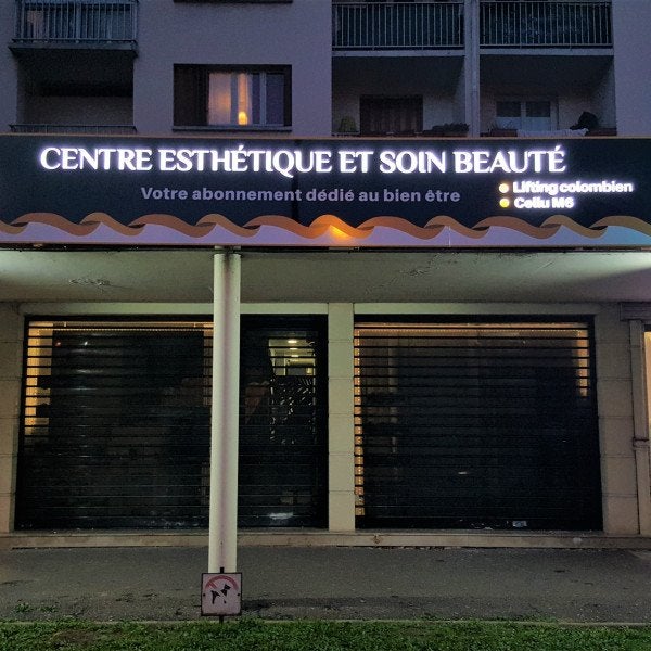 Enseigne caisson lumineux - Bodyslim