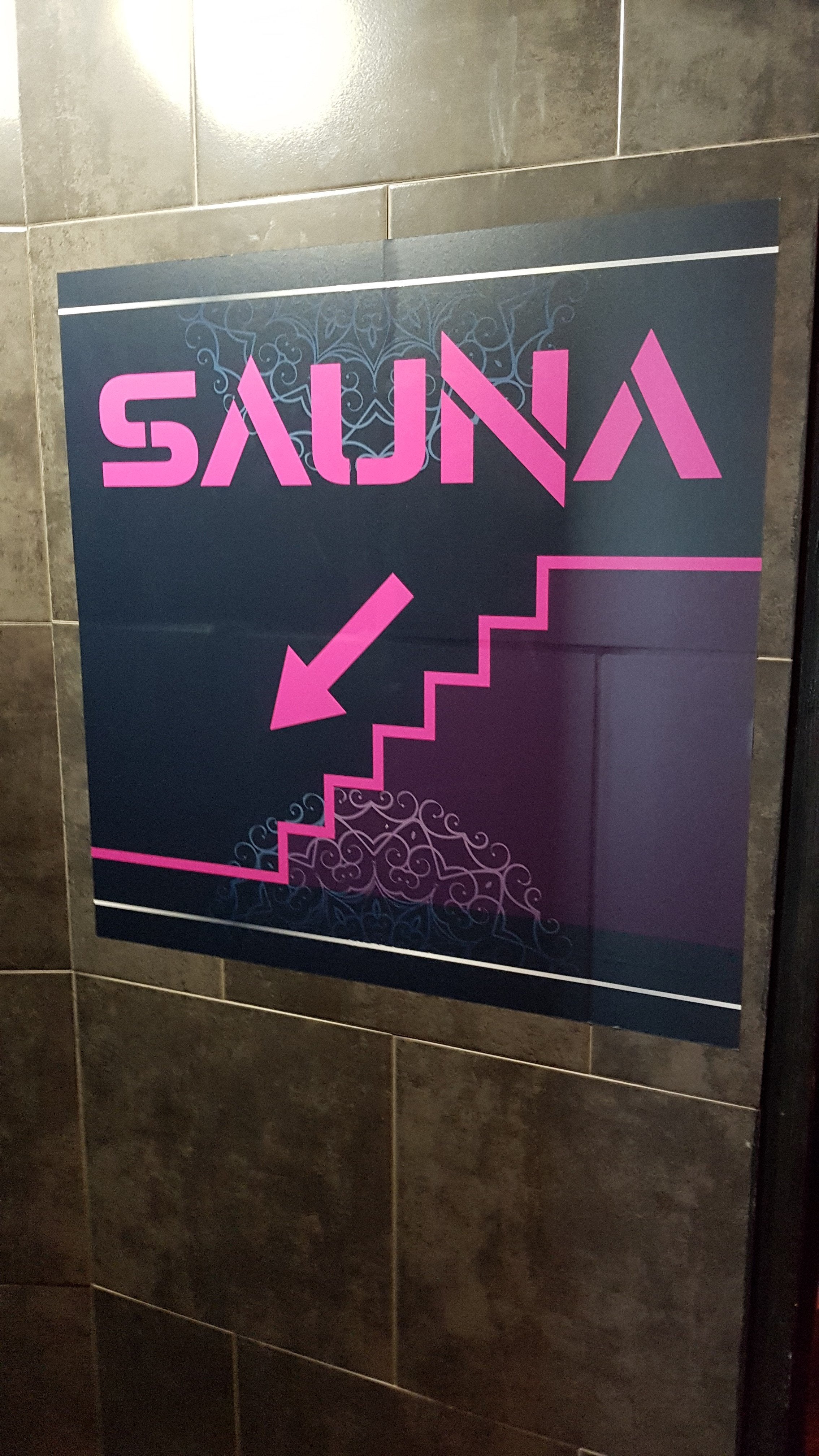 SIGNALÉTIQUE INTÉRIEURE-EXTÉRIEURE SAUNA