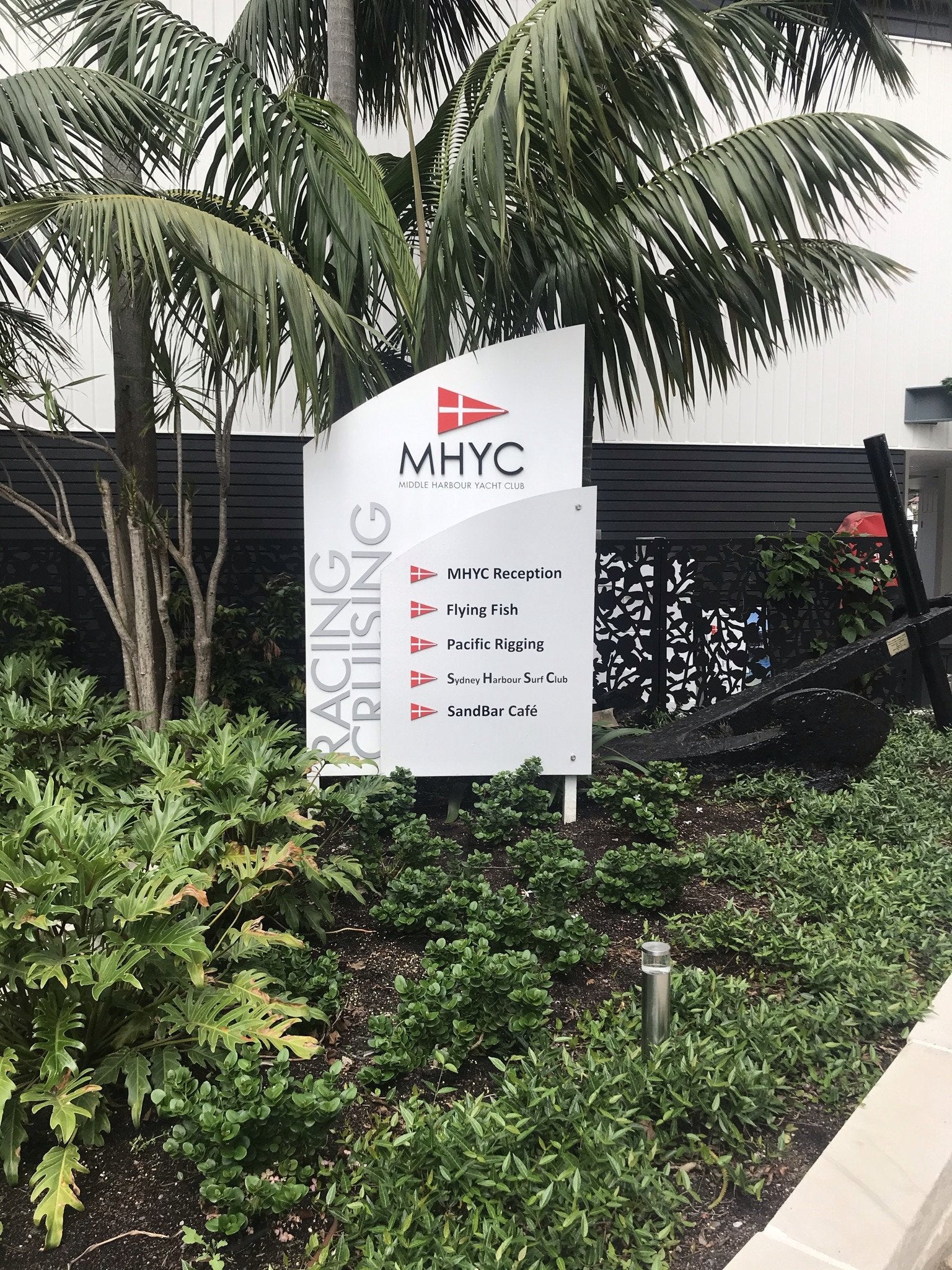 Middle Yacht Club - Fascia Signage