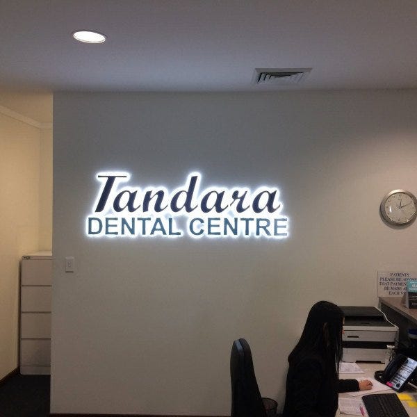 Illuminated Reception Sign