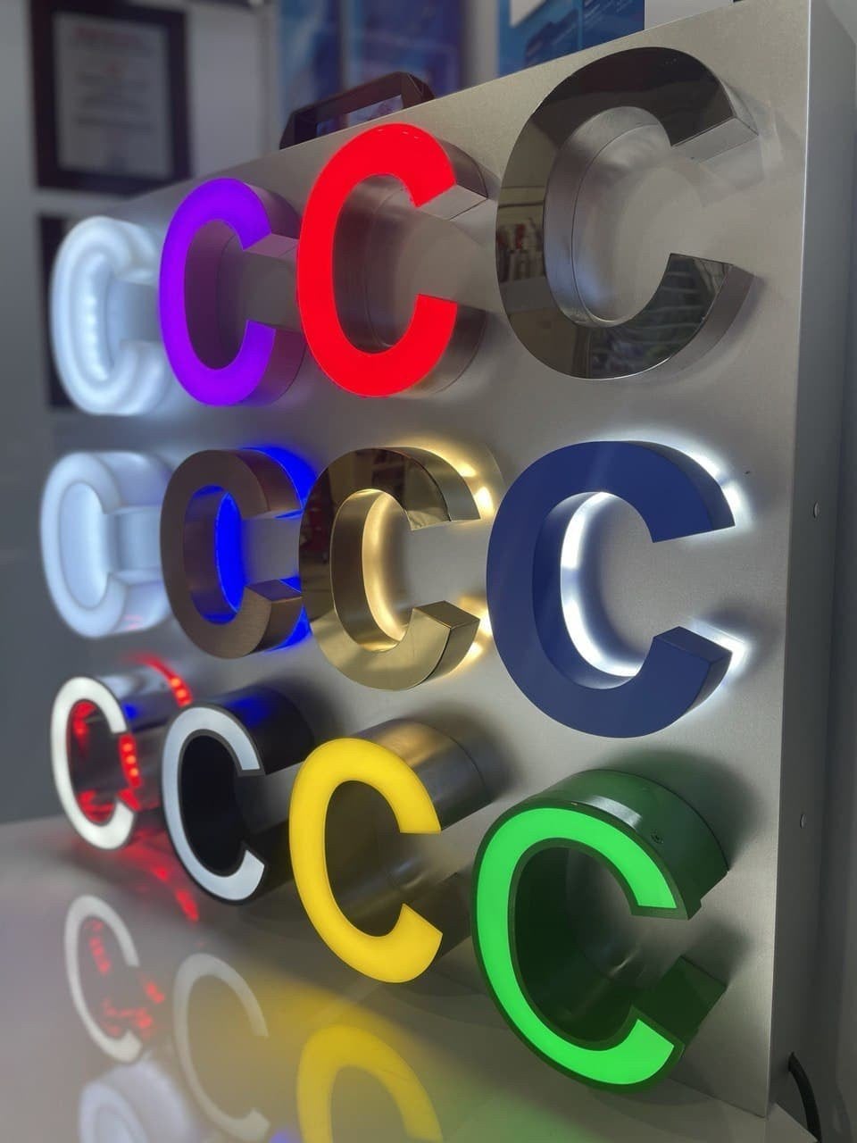 3D iluminated signage