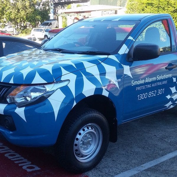 Smoke ute wrap