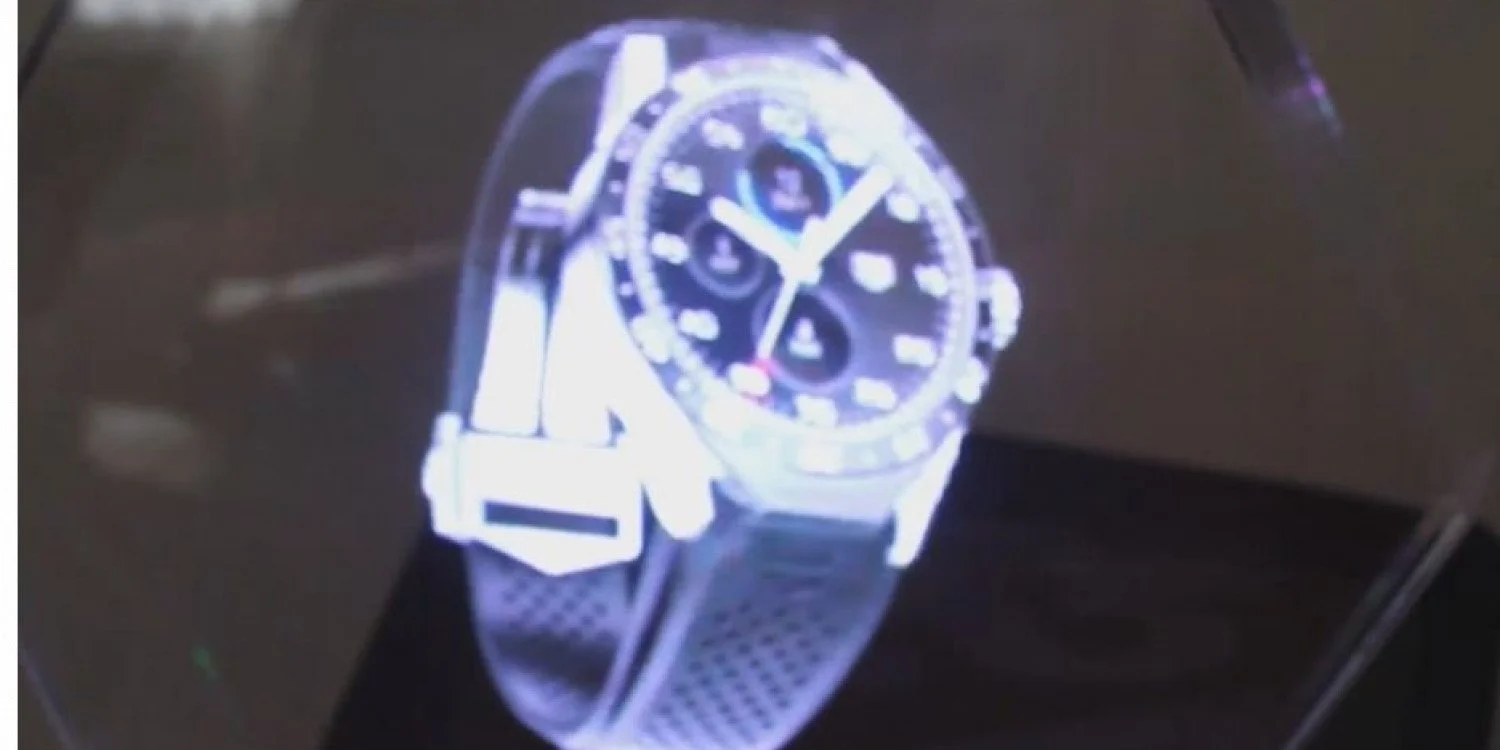 3D Hologram | Holographic Display sign of a luxury watch
