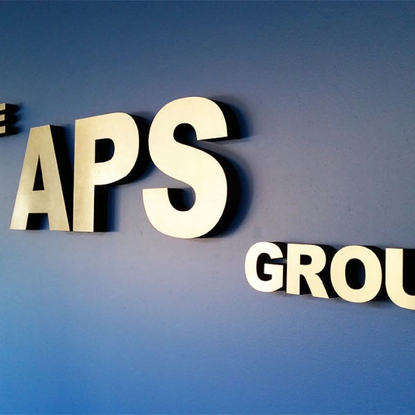 Non-illuminated 3D lettering indoor signage