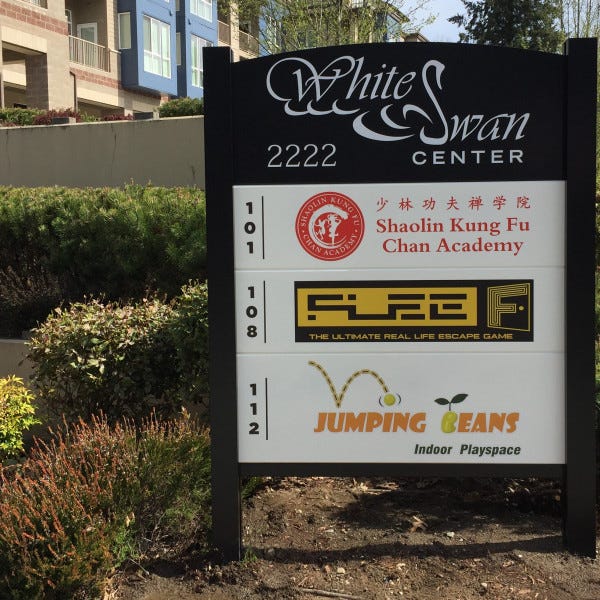 Post and Panel Sign