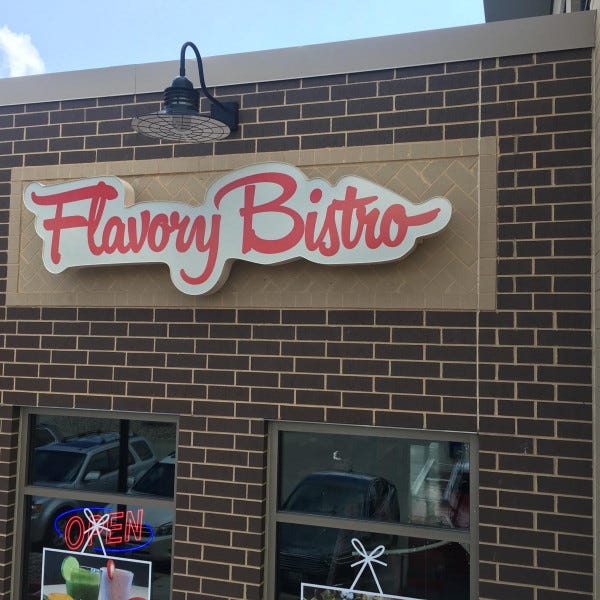 Flavory Bistro Channel letters