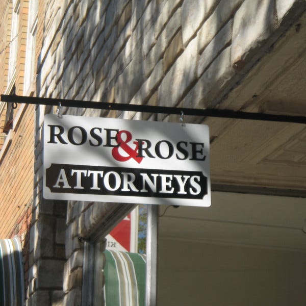Flat Panel Rose and Rose Attorneys from 2007 in Kenosha, WI