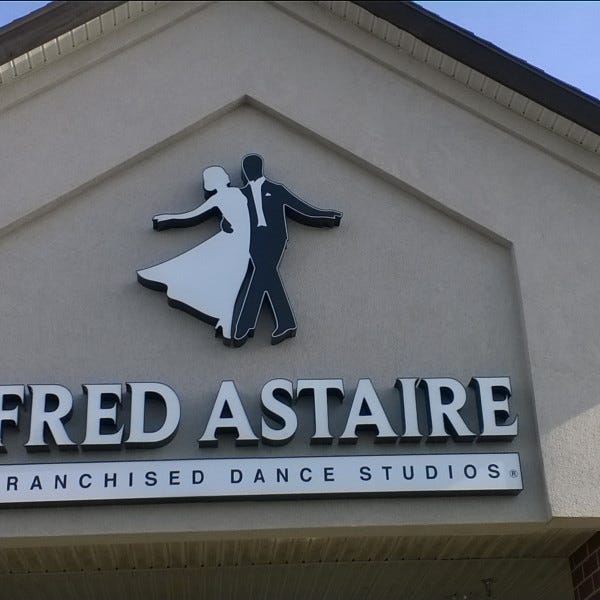 Fred Astaire Dance Studio Channel Letters
