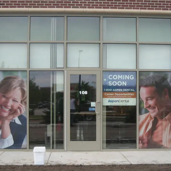 Aspen Dental Window Graphics