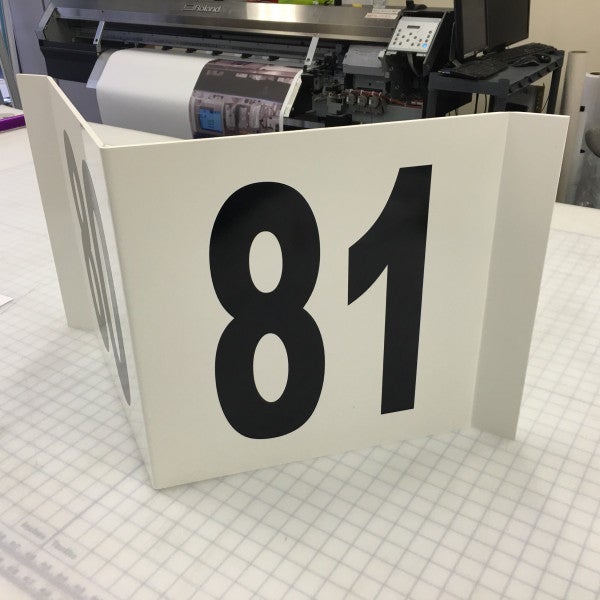 Uline Rack Aisle Signs from 2016 in Pleasant Prairie, WI