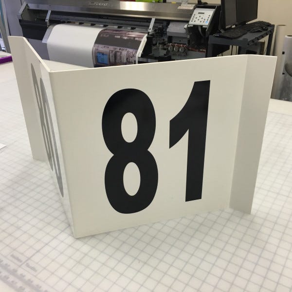 Uline Rack Aisle Signs from 2016 in Pleasant Prairie, WI
