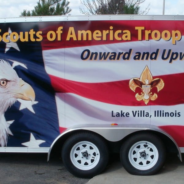 Boy Scout Trailer Wrap from 2012 in Kenosha, Wi