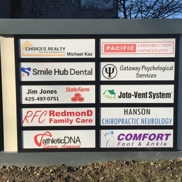 Custom Directory-Style Monument Sign