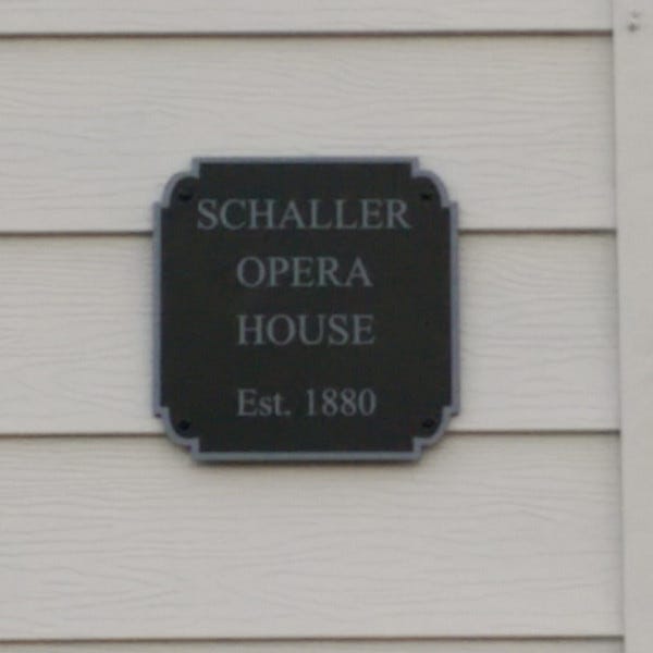 Schaller Hometown Engraved Sign
