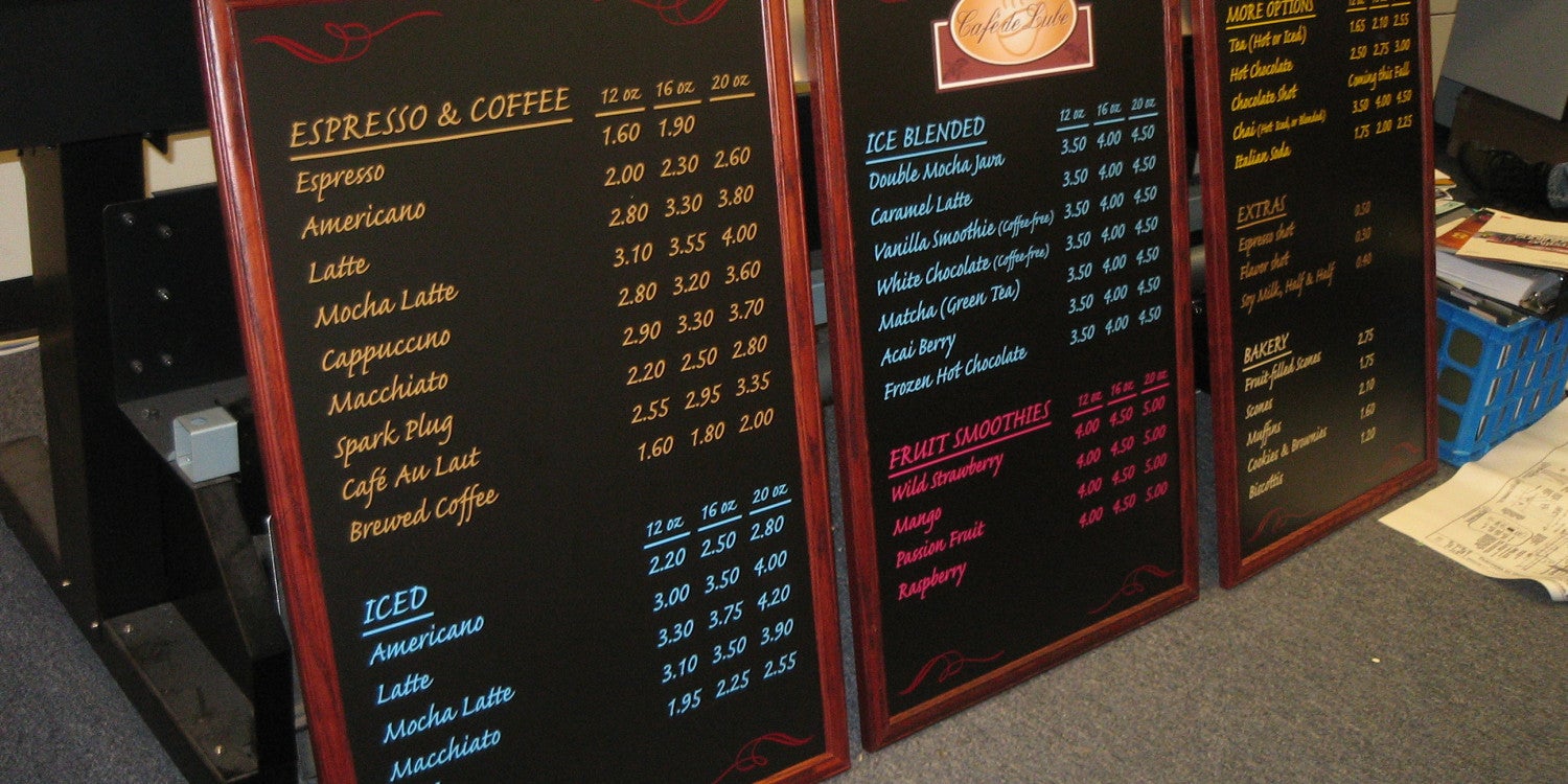 Menu Boards