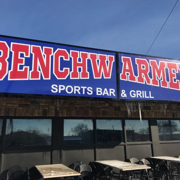 Benchwarmers Sign