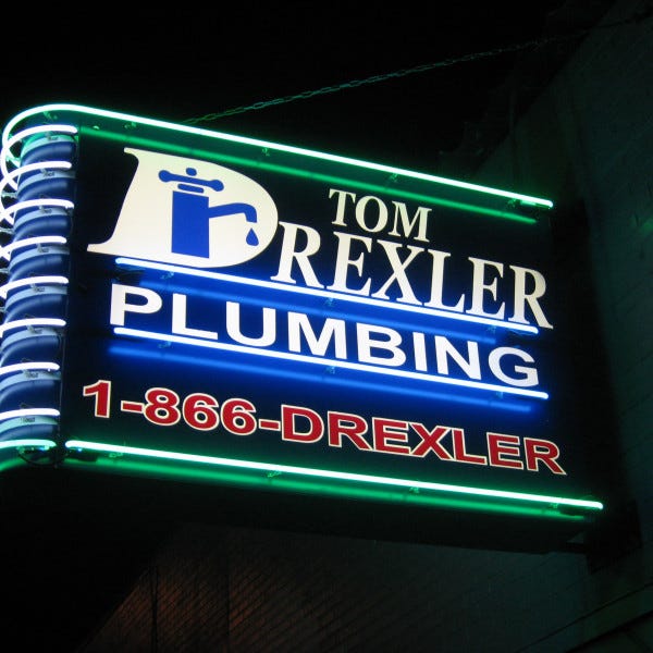 Neon Vintage Style Sign