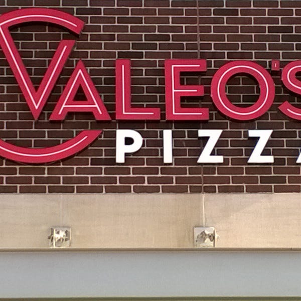 Valeo's Pizza Channel Letters