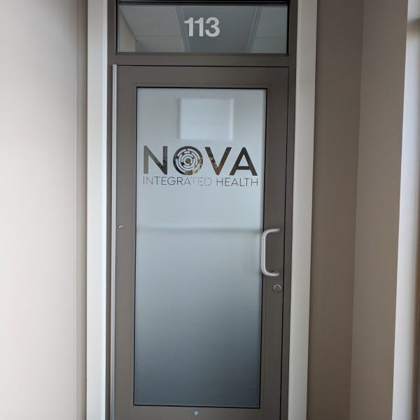 NOVA Frosted window