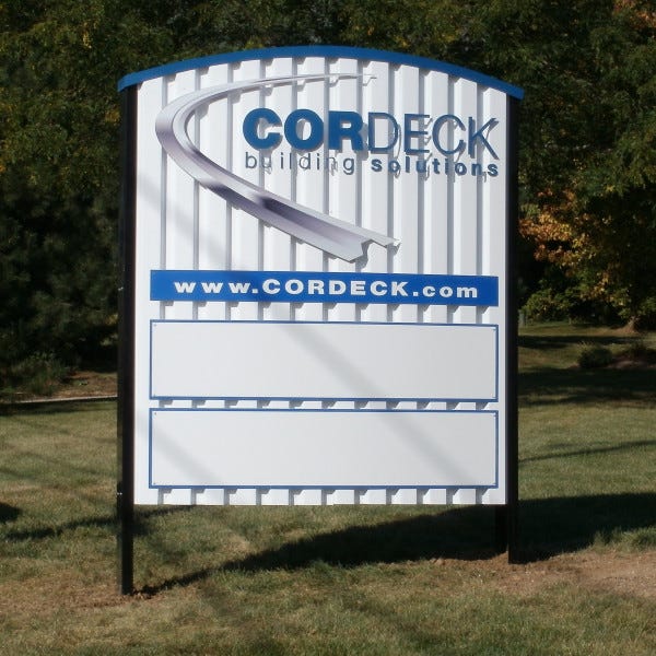 Monument Sign Cordeck from 2010 in Kenosha, WI