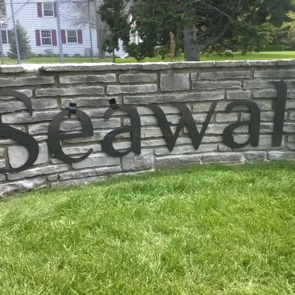 Exterior Dimensional Letters Seawall from 2014 in Pleasant Prairie, WI