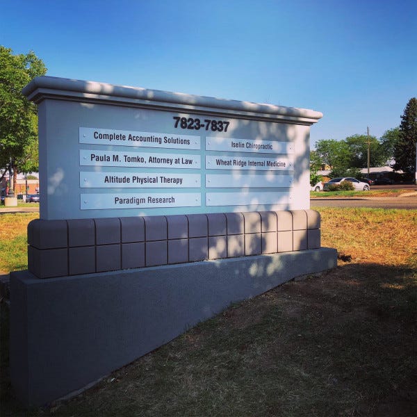Peachtree Monument Sign