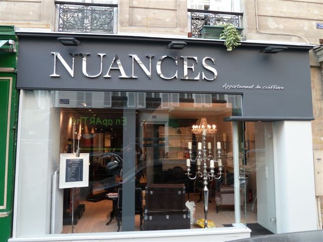 ENSEIGNE MONTPELLIER - INOX - BROSSE - DORE - MIROIR