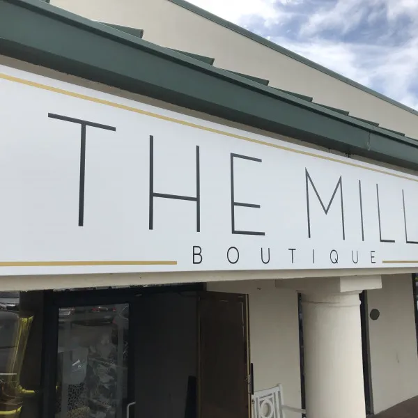 Pan Formed Aluminum Sign with Vinyl Graphics