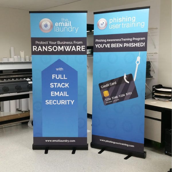 Laundry Market Banner Stands
