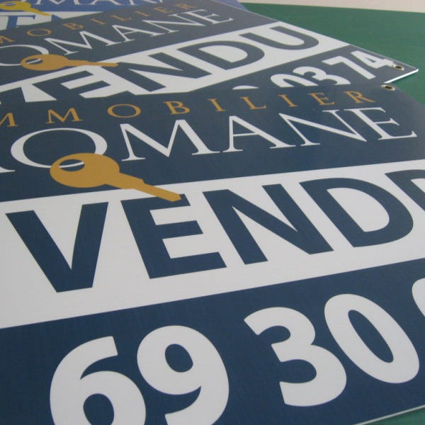 Panneaux immobiliers Recto verso Signarama Issy les Moulineaux- ISSY LES MOULINEAUX