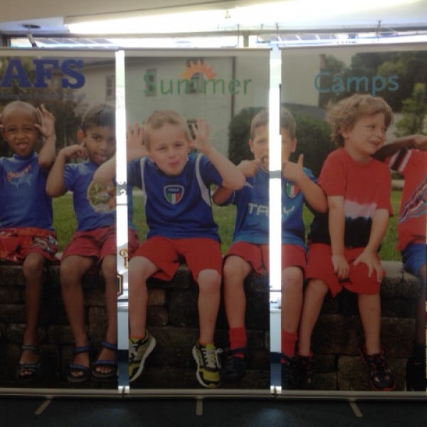Popup Trade Show Banner - AFS Summer Camp