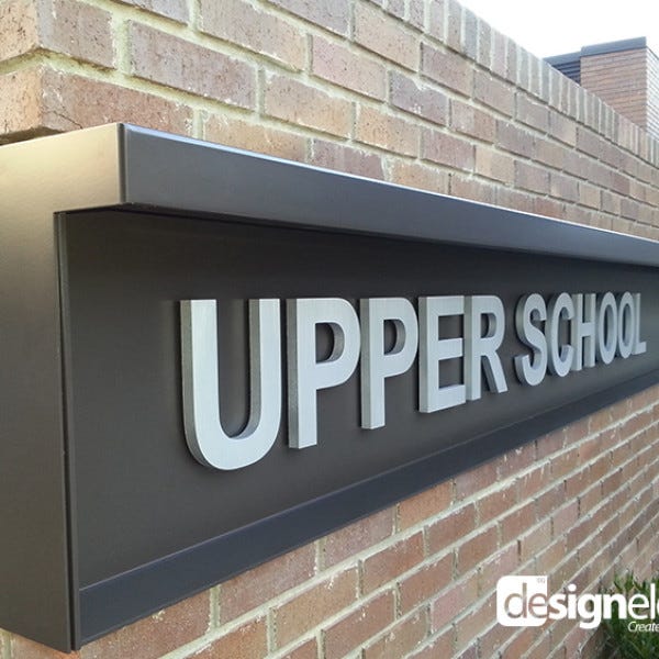 Monument Sign with Dimensional Letters
