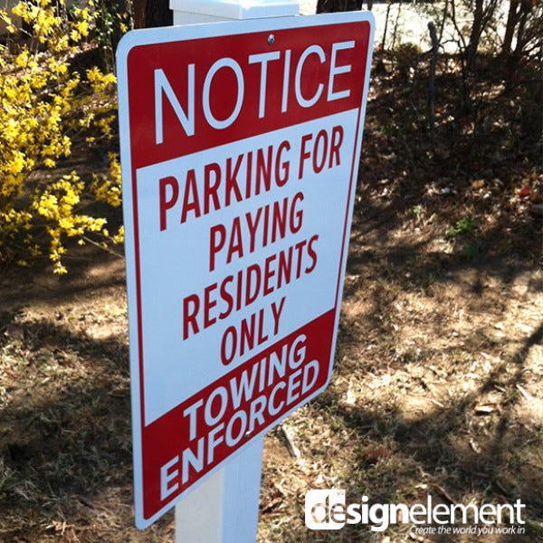 Resident Parkgin Sign